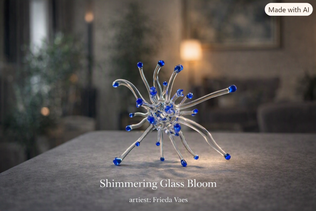 Shimmering Glass Bloom